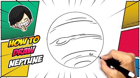 How to draw Neptune easy - YouTube