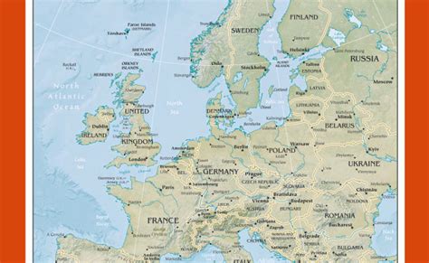 Political Map Of Europe Europe Map Political Map Map Winder Folks ...
