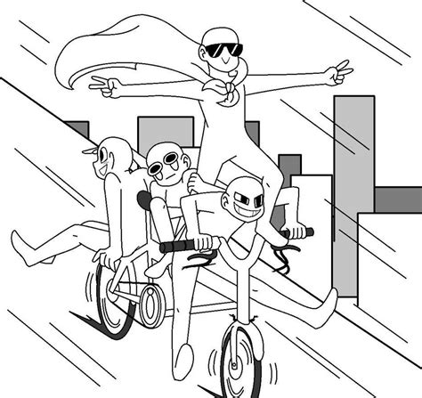 Draw The Squad Meme (Base) : Bicycle by QueenCookieMonster | Drawing ...