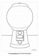 Gumball Machine Coloring Page sketch template