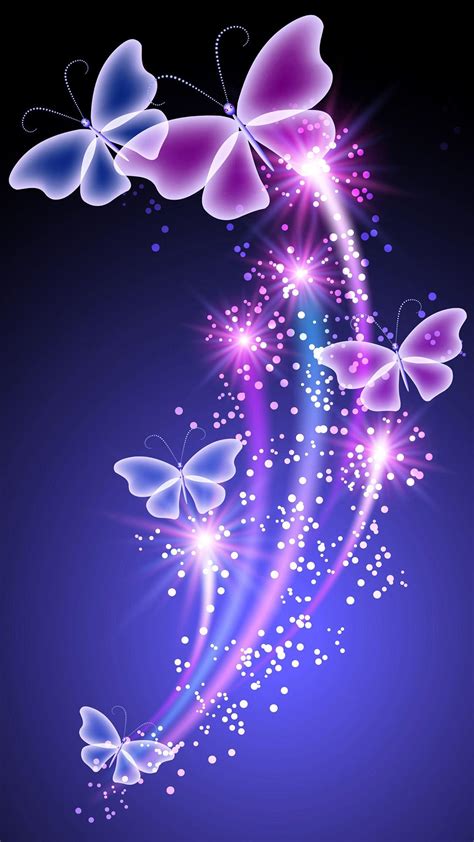 Purple Glitter Butterfly Wallpapers - Top Free Purple Glitter Butterfly Backgrounds ...