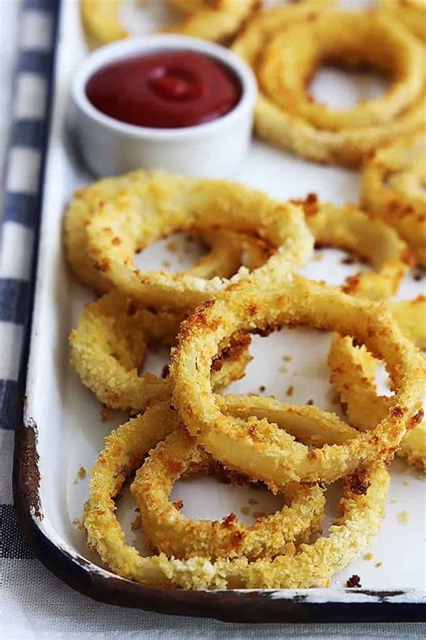 Baked Onion Rings | Creme De La Crumb