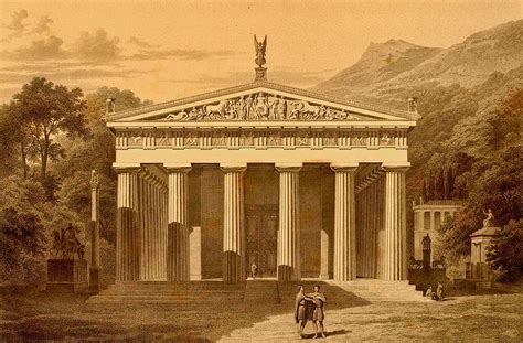 hellas-inhabitants: “ Greek Temple of Zeus at Olympia. Lithograph from ...