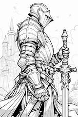 Free Knight Coloring Page – Easy And Fun For Kids In 2025  Warrior sketch template