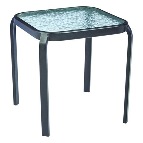 Living Accents Metropolitan Square Black Glass End Table - Walmart.com - Walmart.com