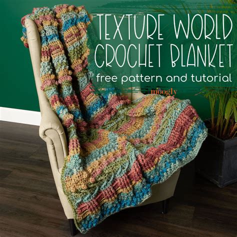 Texture World Crochet Blanket: Free Pattern and Tutorial - moogly