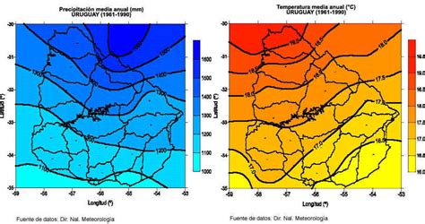 Uruguay rainfall map