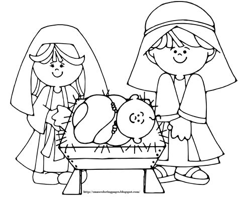 Mary And Jesus Coloring Page at GetColorings.com | Free printable colorings pages to print and color