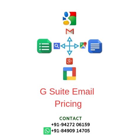 G Suite Email Pricing, 35% Discount on first billing and integration FREE