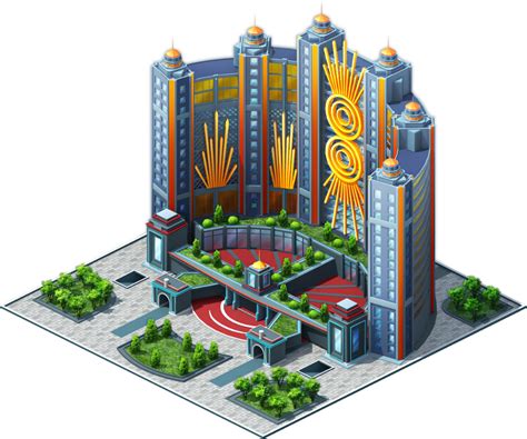 Poker City: Builder - post-processing game location on Behance | Minecraft modern city ...