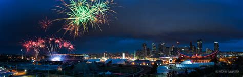 Calgary Stampede Fireworks Panorama | Travel Photography and Stock ...