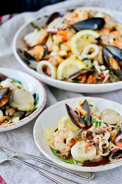 Italian Seafood Salad (Insalata di Mare) | Karen's Kitchen Stories