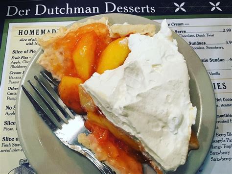 Summer = Peach Pie - Der Dutchman in Sarasota is an Amish restaurant serving seasonal homemade ...