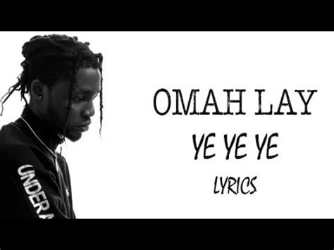 Omah Lay - Ye Ye Ye Lyrics - YouTube