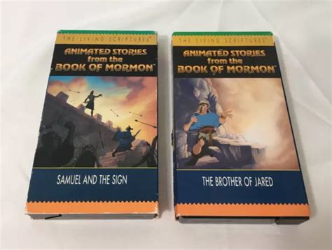 2 LDS VHS Videos / Animated Stories From The Book Of Mormon / Living Scriptures EUR 5,65 ...