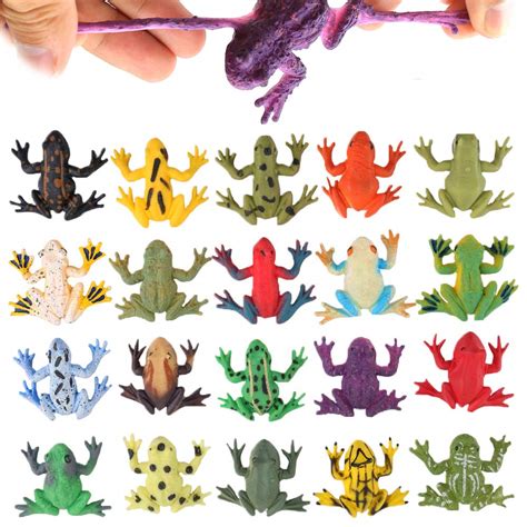 Buy Frog Toys,12 Pack Mini Rubber Frog sets,Food Grade Material TPR ...