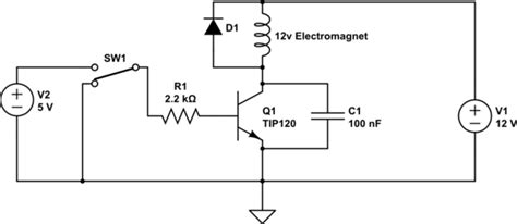 magnet - Electromagnet stays energized after being switched off ...