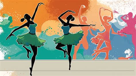 Dance Colorful Background, Dance, Color, Ballet Background Image And ...