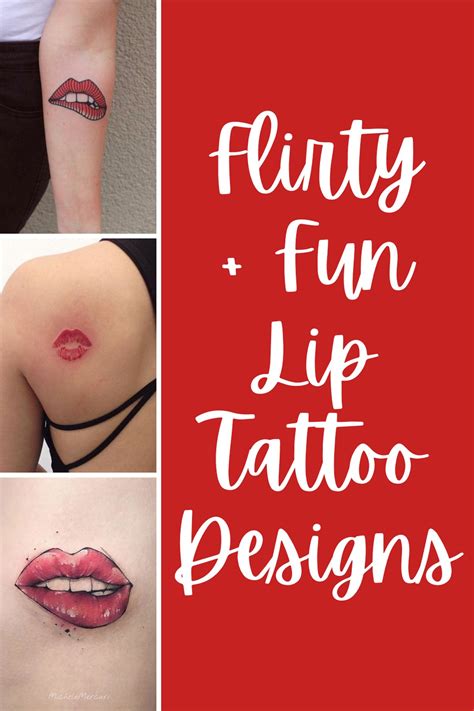 73 Flirty Lips Tattoo Designs - Tattoo Glee