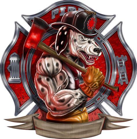 Fire Department decal full color fire department dalmation | Etsy | Firefighter stickers ...