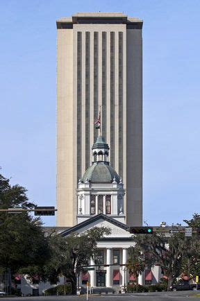 The Old State Capitol Building in Front of the New Highrise State ...