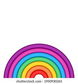 Half Circle Rainbow Colors Vector Illustration Stock Vector (Royalty Free) 1950930265 | Shutterstock