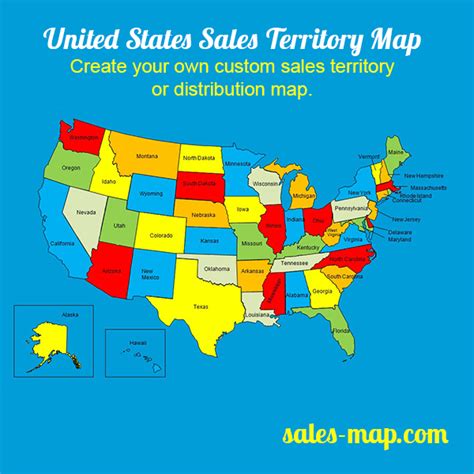 Editable Sales Territory Maps | Customize your sales territories with these easy to edit maps