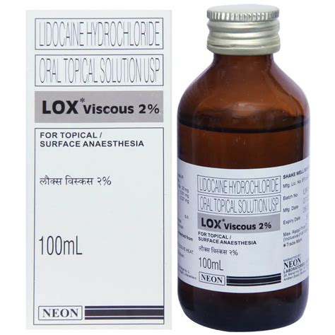 Lidocaine-2% Lidocaine Lox Viscous 2% 100ml Infusion, Rs 54/piece | ID ...