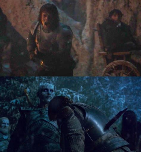 In S8E3: The Long Night, Theon dies by blindly charging towards the ...