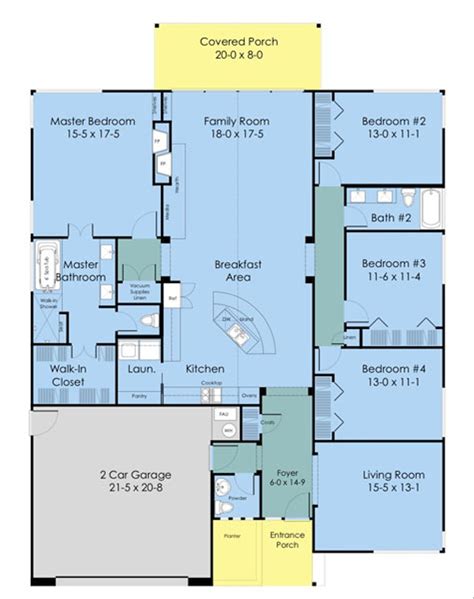 Floor Plans For A 4 Bedroom 2 Bath House - buzzinspire