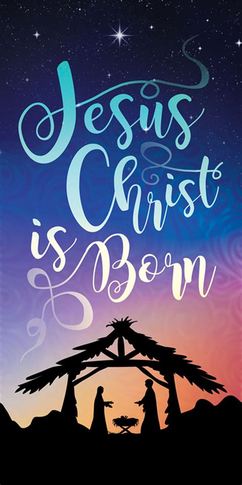 Church Banner - Christmas - Jesus Christ is Born