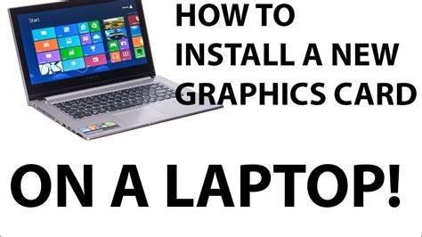 How to install a new Graphics Card on a laptop - YouTube