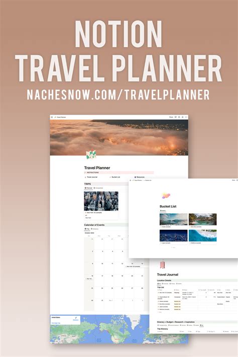 Notion Travel Planner Template: Plan and Manage Your Vacation Itinerary ...