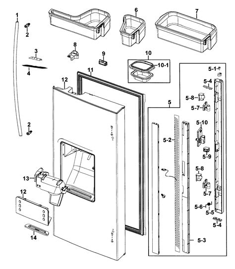 Samsung Refrigerator Freezer Door Parts