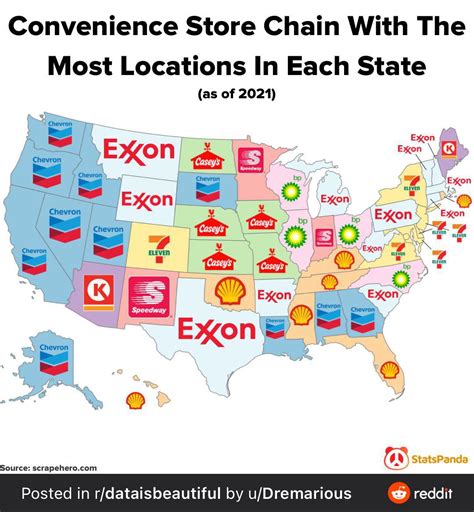 Gas stations. : r/MapPorn