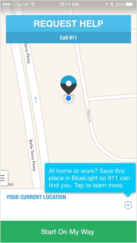 Quickly request help in an emergency with BlueLight