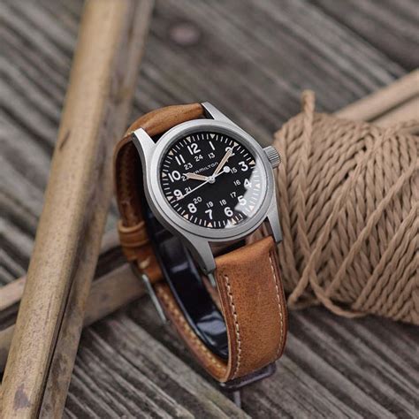 Malt Padded Italian Vintage Leather Watch Band | 18mm 20mm 22mm | B & R ...