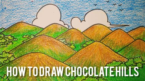 How to draw Chocolate Hills|Crayon #howtodraweasydrawing #begginersdrawing #crayondrawing - YouTube