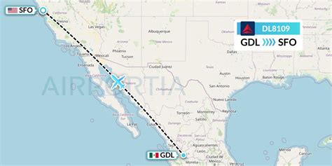 DL8109 Flight Status Delta Air Lines: Guadalajara to San Francisco ...