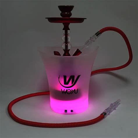 Yameisi Hookah New style Hookah With LED Bucket Acrylic and Alumnium Shisha Hookah with High ...