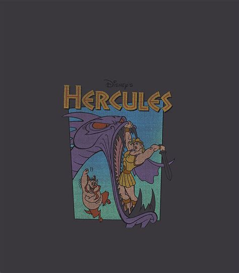 Disney Hercules Hydra Battle Retro Graphic Digital Art by Kayaln Wynte - Pixels