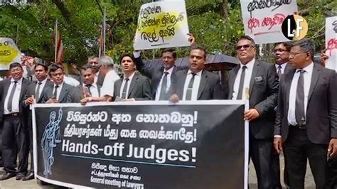 Sri Lanka lawyers protest the Parliament summoning judges of the ...