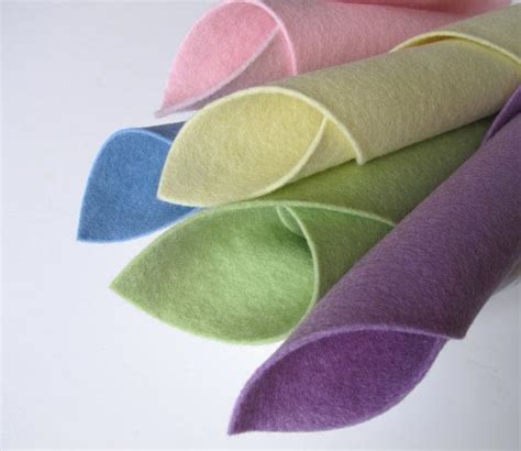 100% Wool Pastels Color Story Felt Assortment Baby by FeltOnTheFly