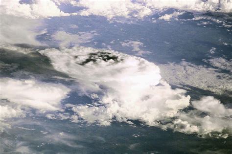 ESA - Storm clouds seen from the International Space Station (ISS)