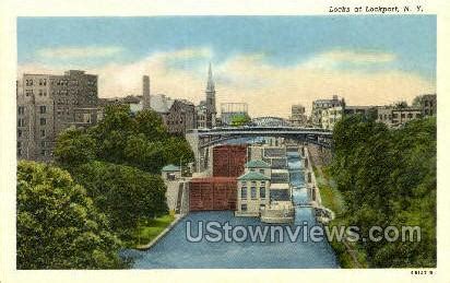 Locks - Lockport, New York NY Postcard | OldPostcards.com