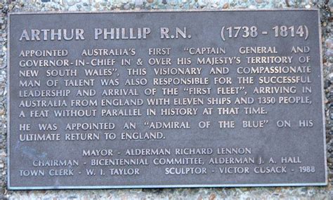 Governor Arthur Phillip | Monument Australia