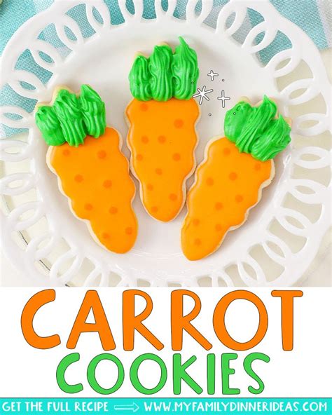 Carrot cut out cookies