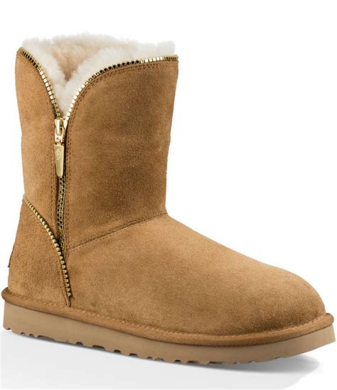 Ugg Florence Zip Boots in Brown - Save 45% | Lyst