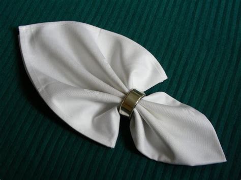 napkin folded ring - Google Search | Napkin rings, Napkin folding, Napkins