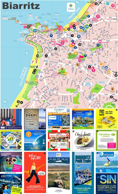 Tourist Map of Biarritz City Centre